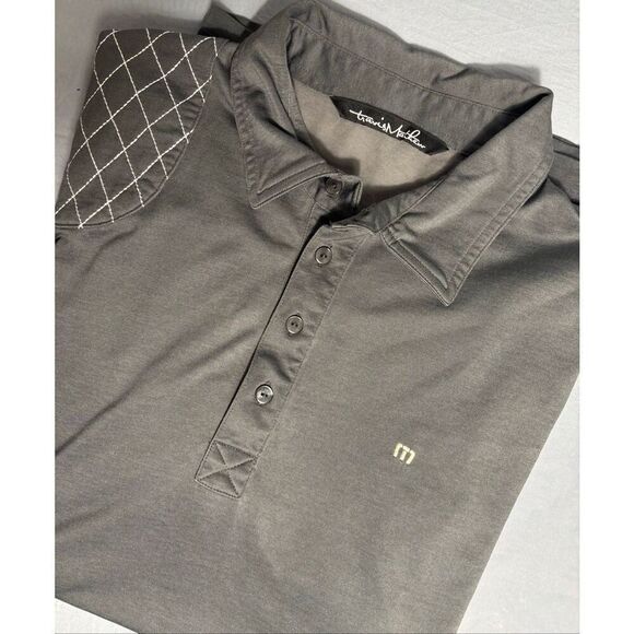 Travis Mathew Men's Polo Golf Shirt Short Sleeve Steel Grey Size Large - Picture 1 of 7